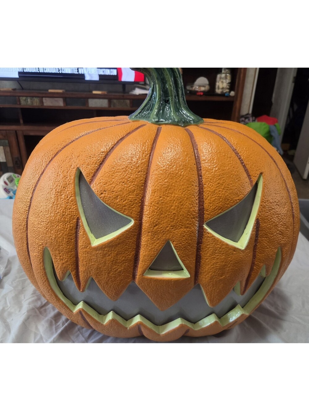 Costco Jack O Lantern Pumpkin LED Lights Sound Motion Sensor Halloween 2006016